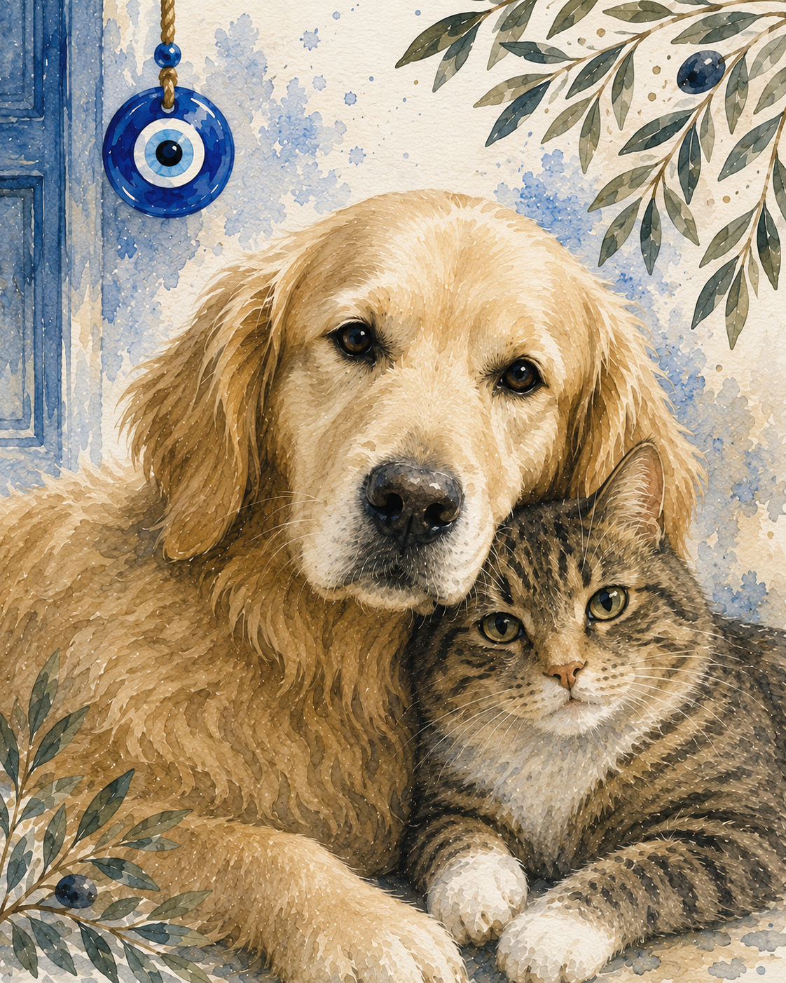 Dog and Cat Mati Print