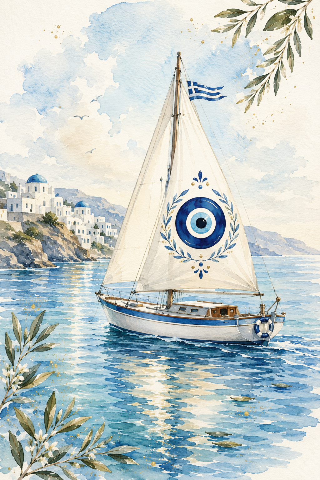 Mati Sailboat Print