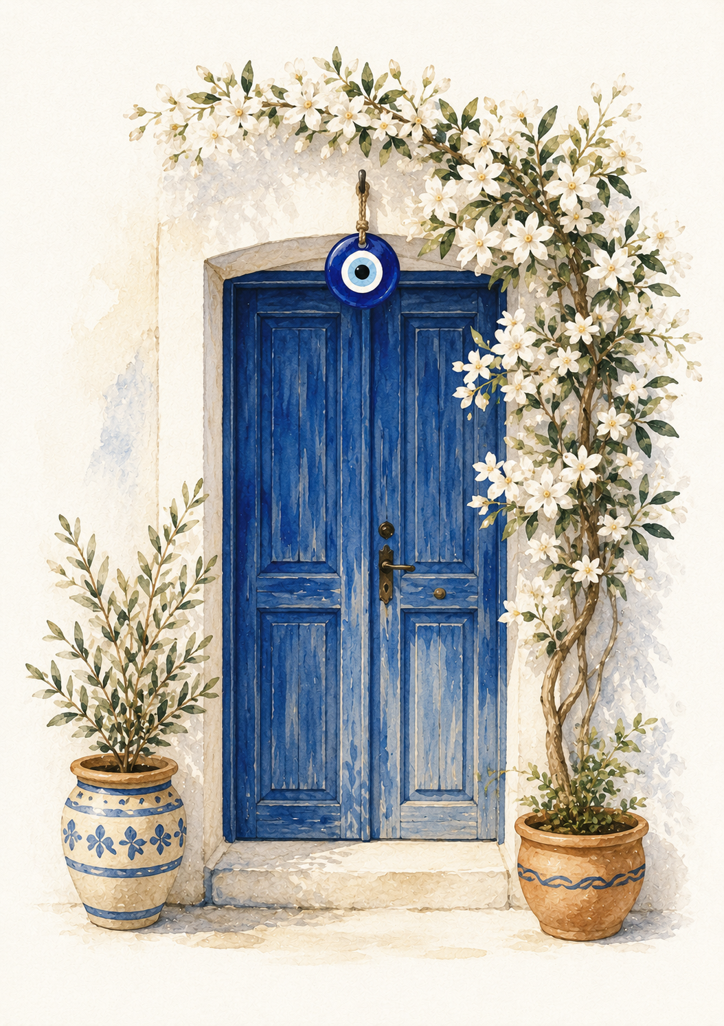 Blue Door Mati Print