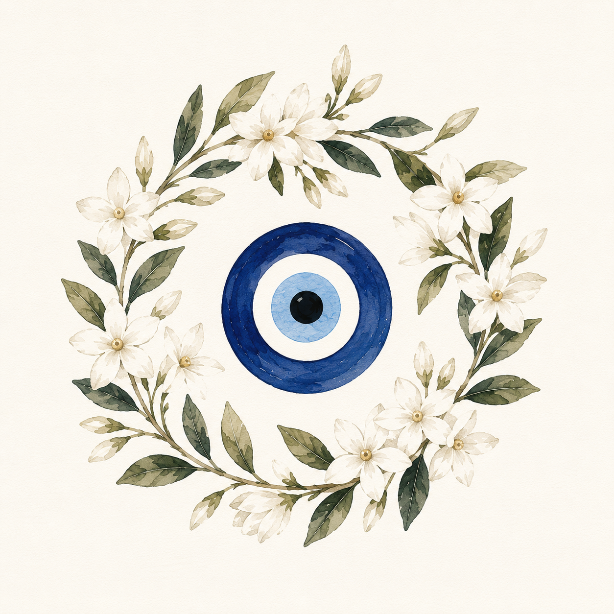 Mati Jasmine Wreath Print