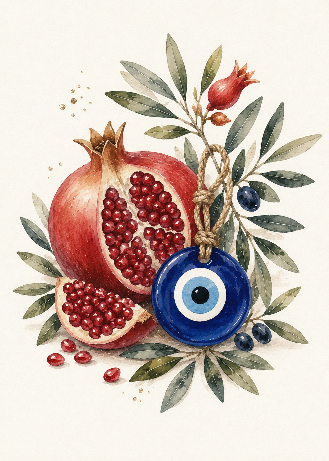 Mati Pomegranate Print