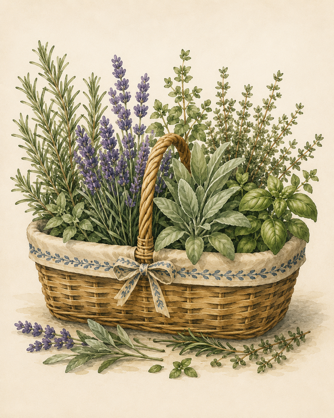 Herb Basket Print